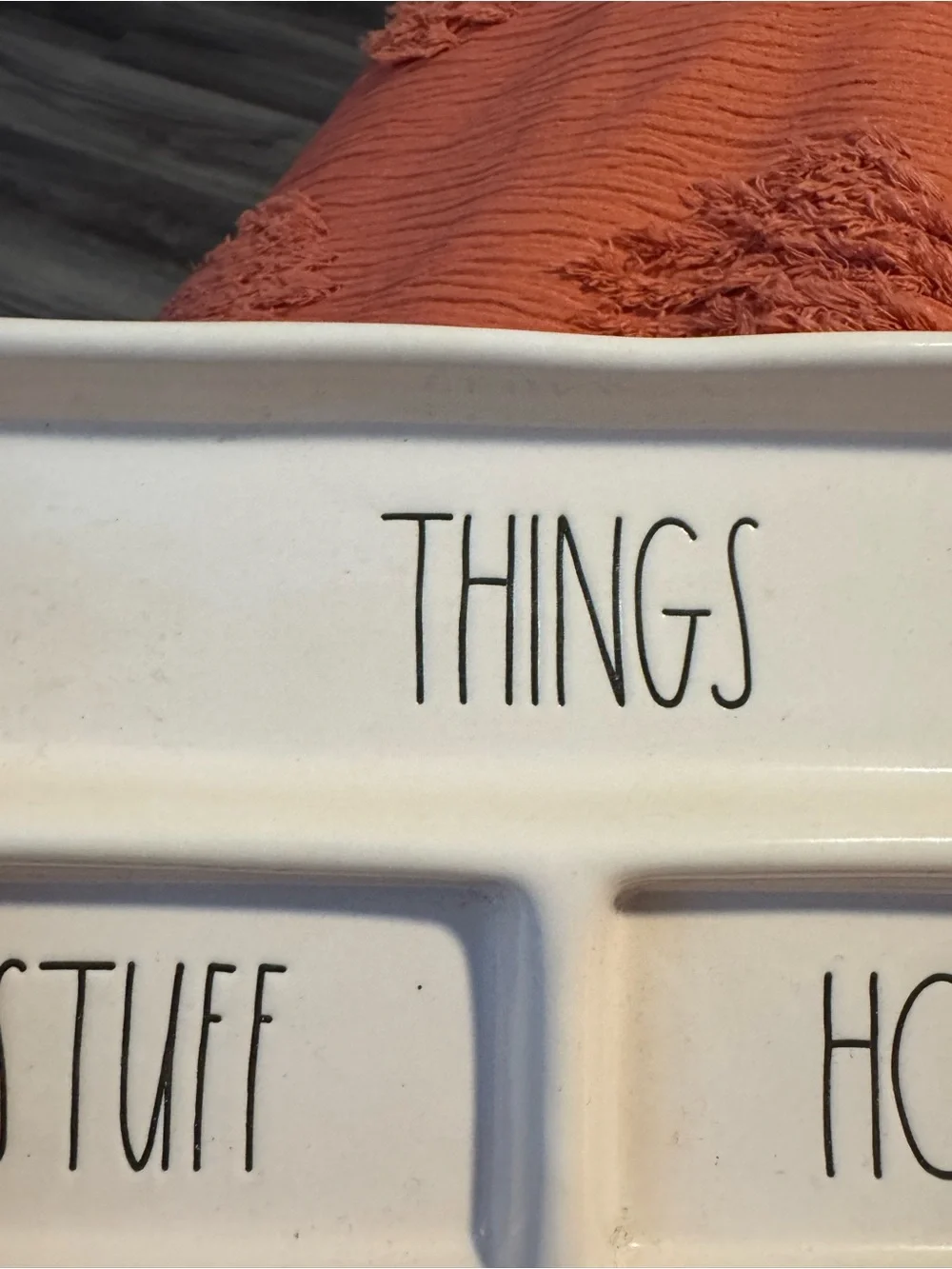 Rae Dunn Ceramic Trinket Tray - 